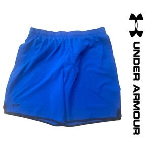 Under Armour | Heat Gear Shorts | XL | Royal Blue with Black